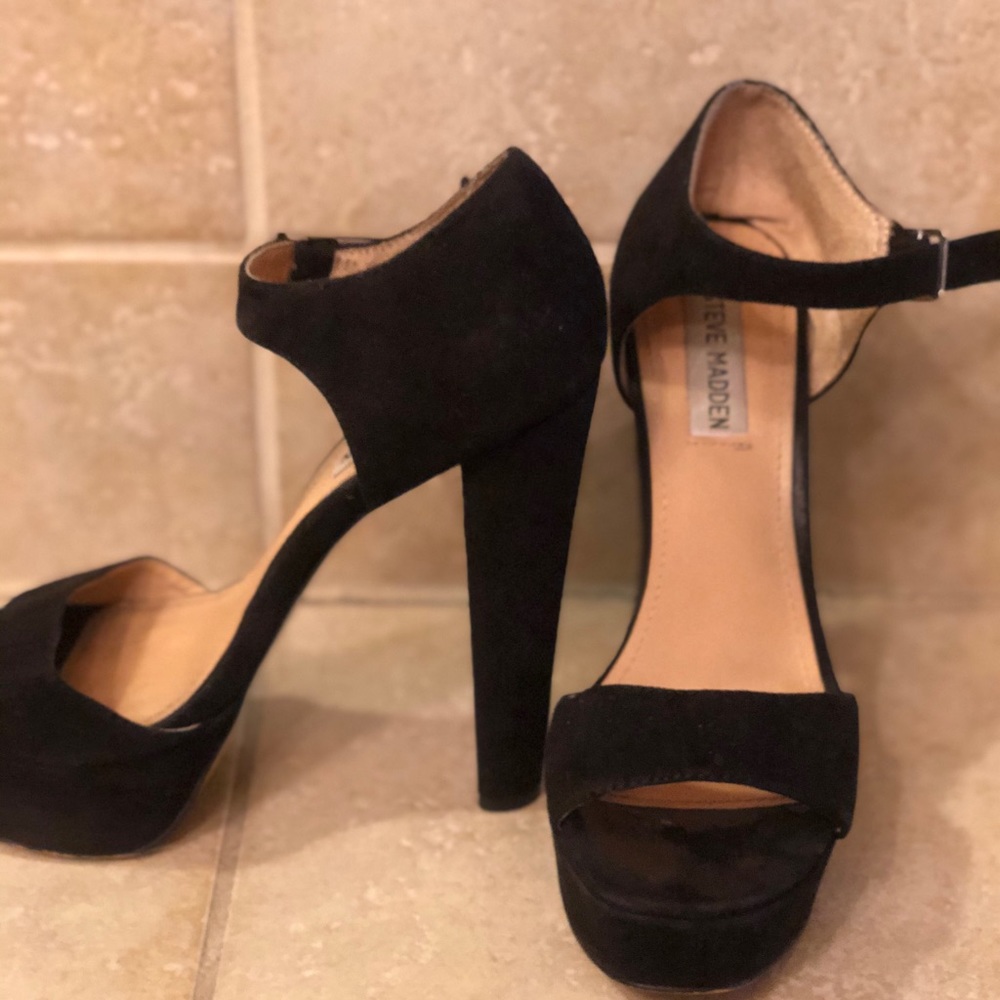 Suede heels
